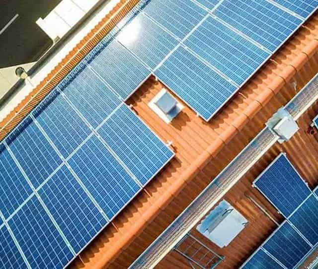 Photovoltaikanlage auf einem Dach