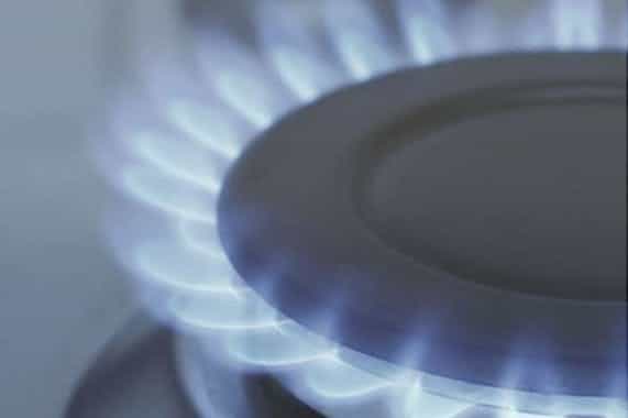 Gasflamme als Beispiel für eine Gas-Heizanlage von Steinkühler in Leverkusen.