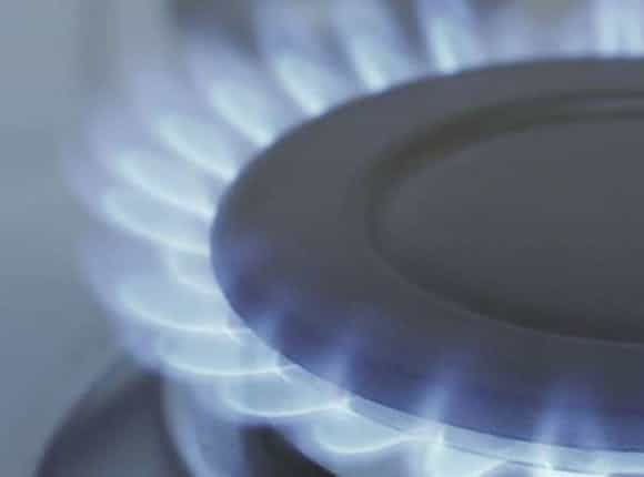 Gasflamme als Beispiel für eine Gas-Heizanlage von Steinkühler in Leverkusen.